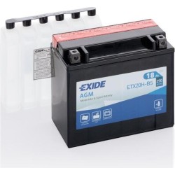 Bateria de mota Exide ETX20H-BS 12V 18Ah 270A AGM - 1